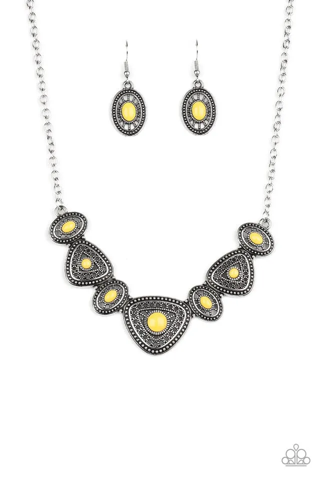 Paparazzi Necklace ~ Totally TERRA-torial - Yellow