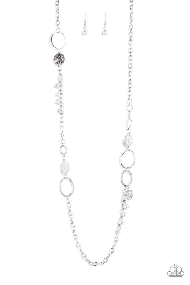 Paparazzi Necklace ~ Unapologetic Flirt - Silver