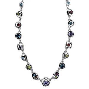 Patricia Locke Penny Arcade Colorful Crystal Necklace