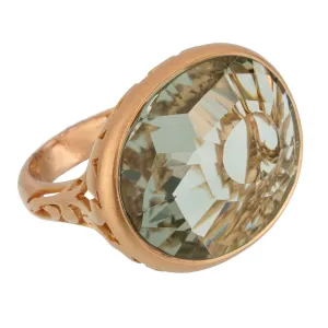 Pomellato 10.19 Carat Prasiolite Cocktail Rose Gold Ring Sz 7 1/2