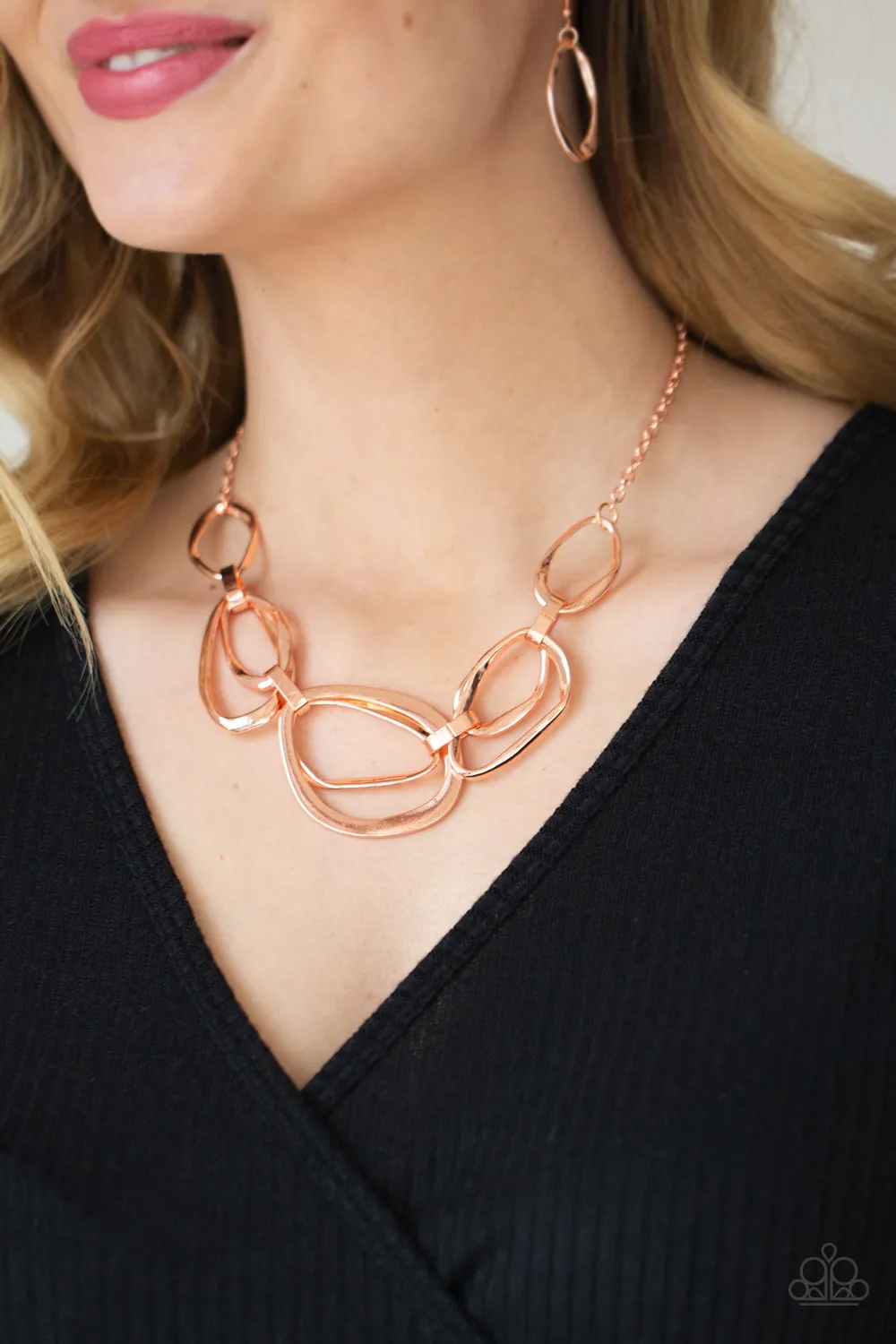 Prehistoric Heirloom - Copper Necklace - Paparazzi Accessories