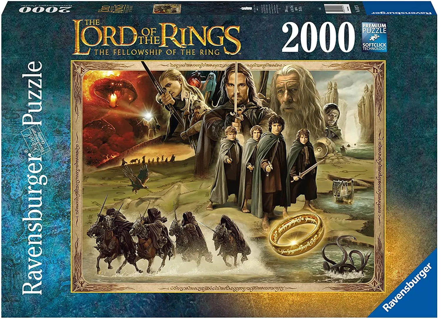 Puzzle Ravensburger - Lord of the Rings: The Fellowship of the Ring (2000 Pieces)