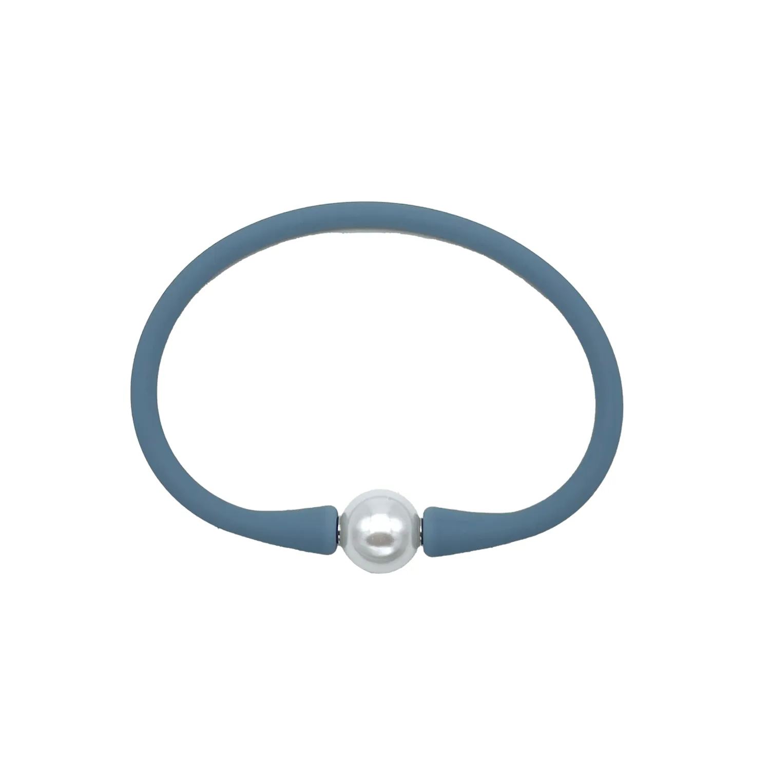 SB-2649 SILICONE BRACELET LIGHT GREY