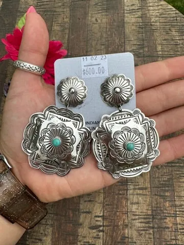 Shiny Concho Earrings