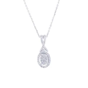 Silver Bari Diamond Necklace