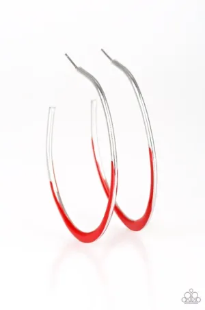 So Seren-DIP-itous Red Earrings - Paparazzi Accessories