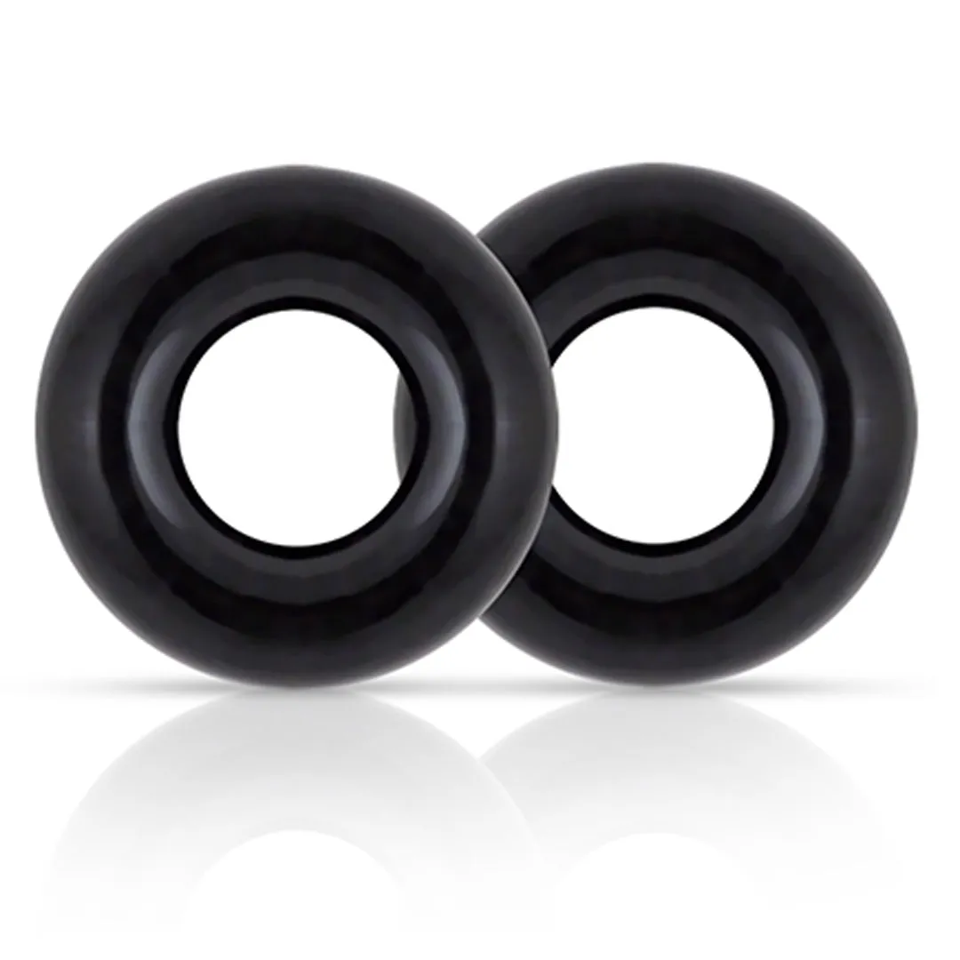 Stay Hard Donut Rings Oversized Black