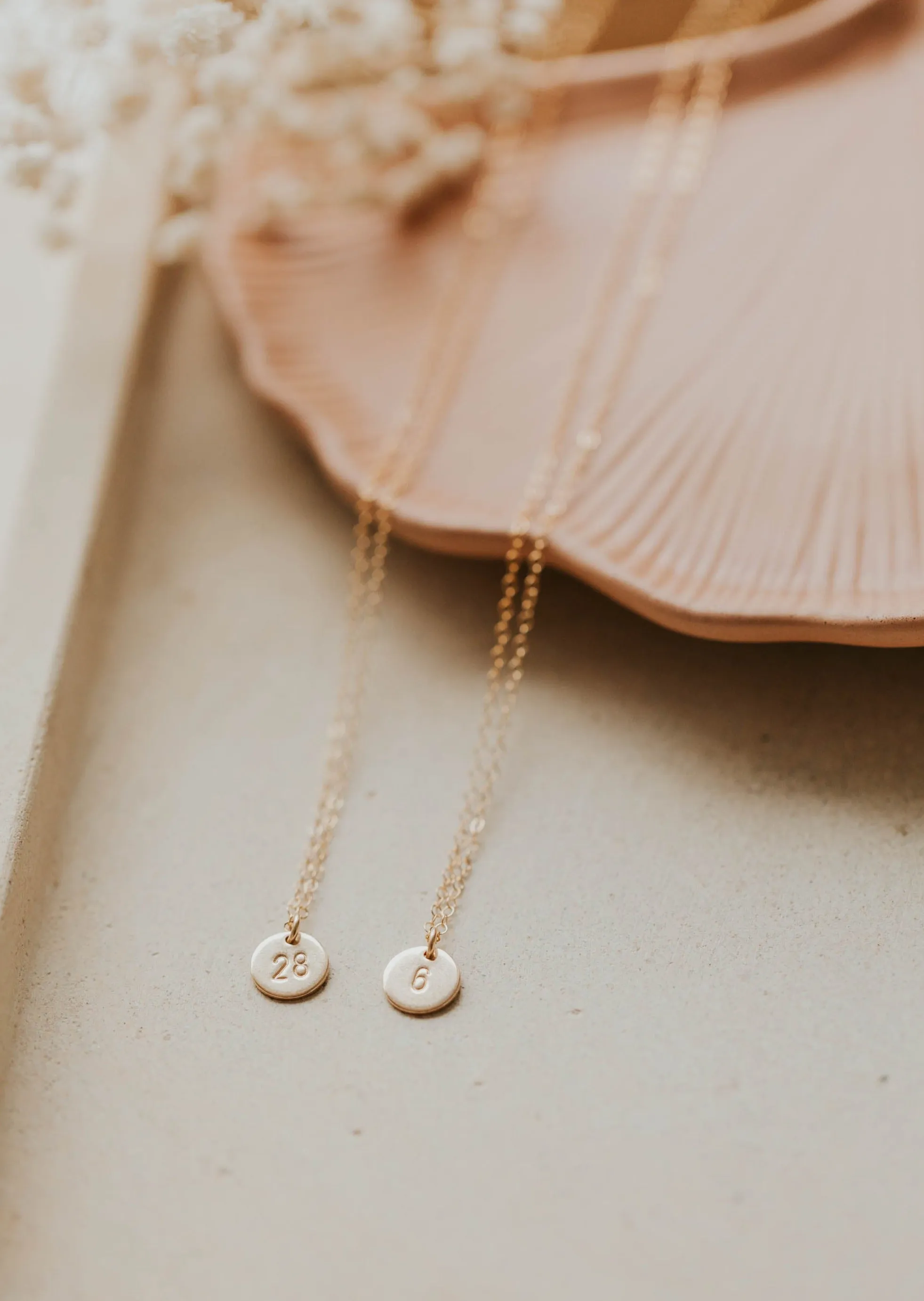 Tiny Digits Necklace