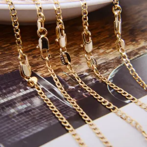 TJP New Design Unisex Gold Chain Necklace