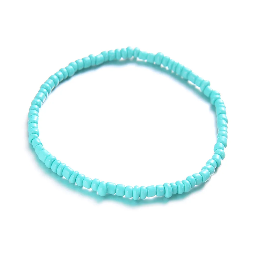 Trendy Colorful Hand Woven Bracelet Set