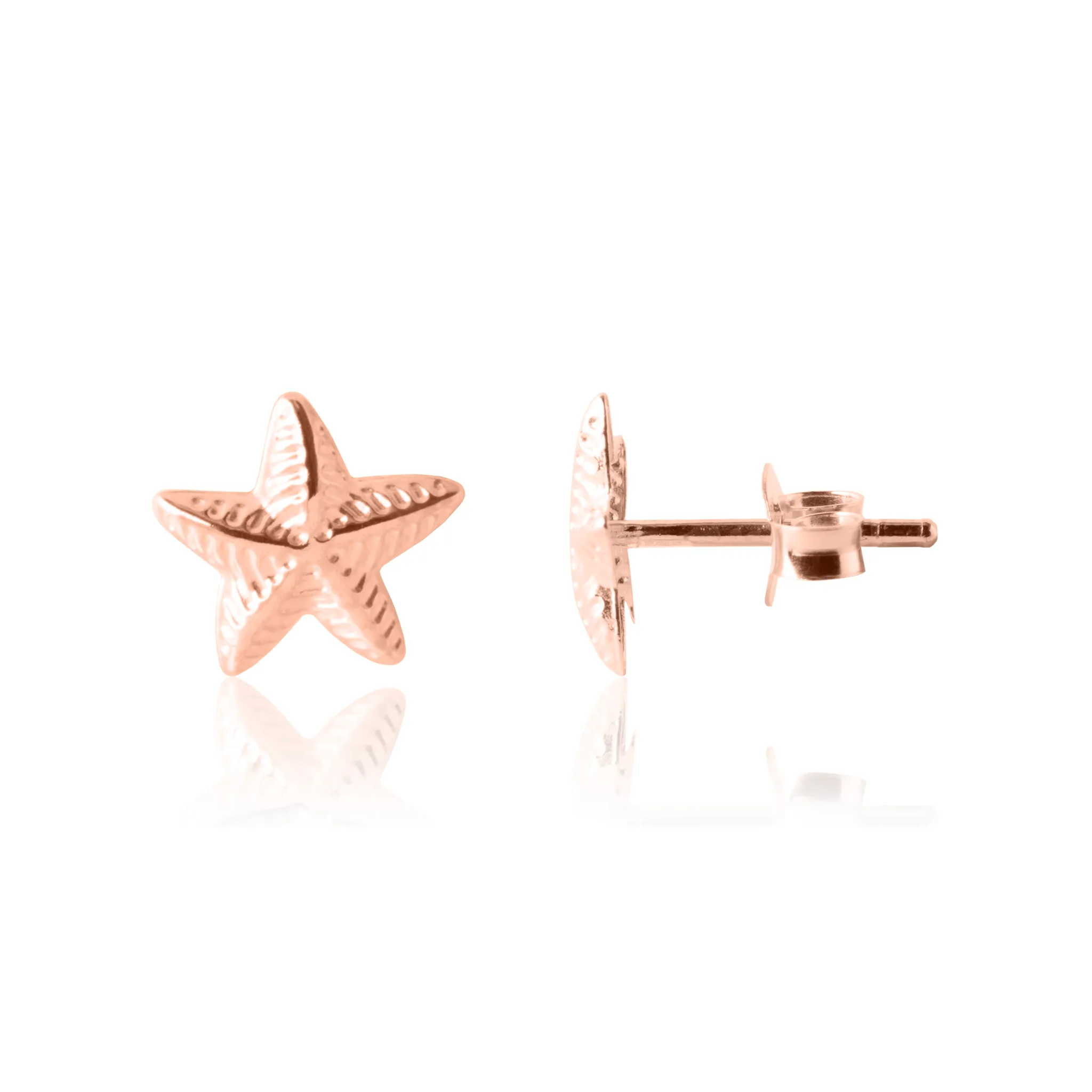 Twinkly Sea Star Earrings- Rose Gold