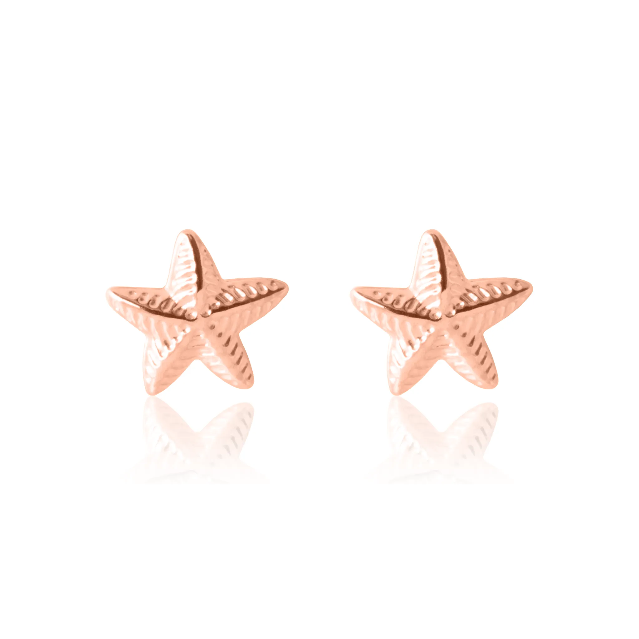 Twinkly Sea Star Earrings- Rose Gold