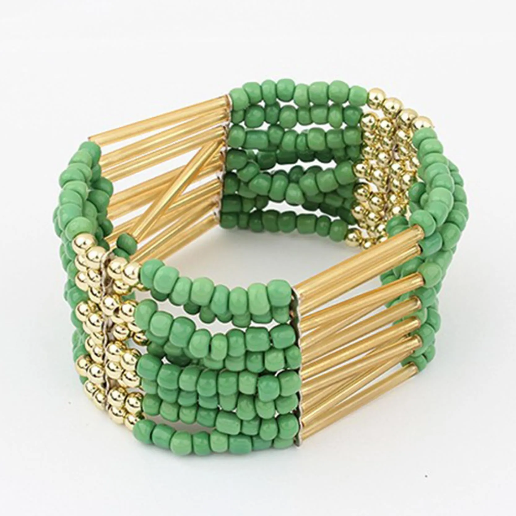 Woman Jewelry Fashion Bohemia Style Multilayer Metal bracelet Colorful Beads Tassel bracelets & bangles